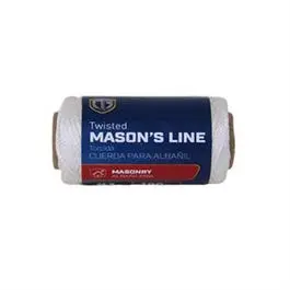 Twisted Nylon Mason Cord – Natural White, Size #1 × 100 Feet