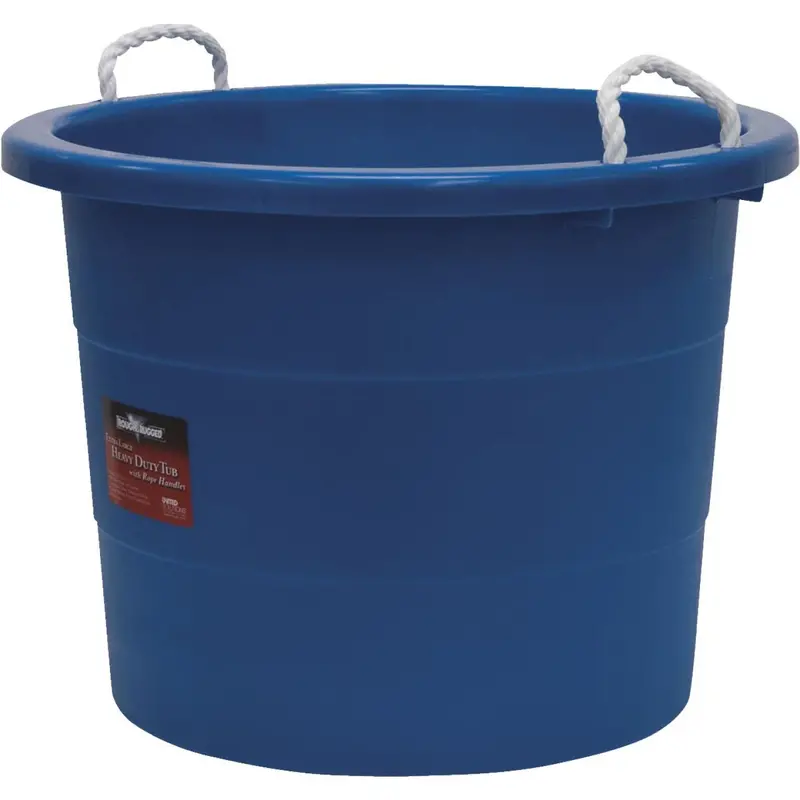 United Solutions Blue Utility Tub – 19 gal Heavy-Duty Wash & Storage Container