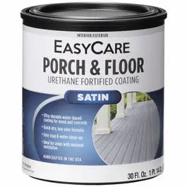 Urethane-Fortified Light Gray Porch & Floor Paint – Interior/Exterior, Satin, 1 Qt