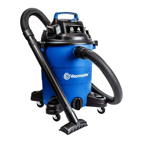 Vacmaster VOC809PF Wet/Dry Vacuum – 8-Gallon Capacity, 4 Peak HP Motor