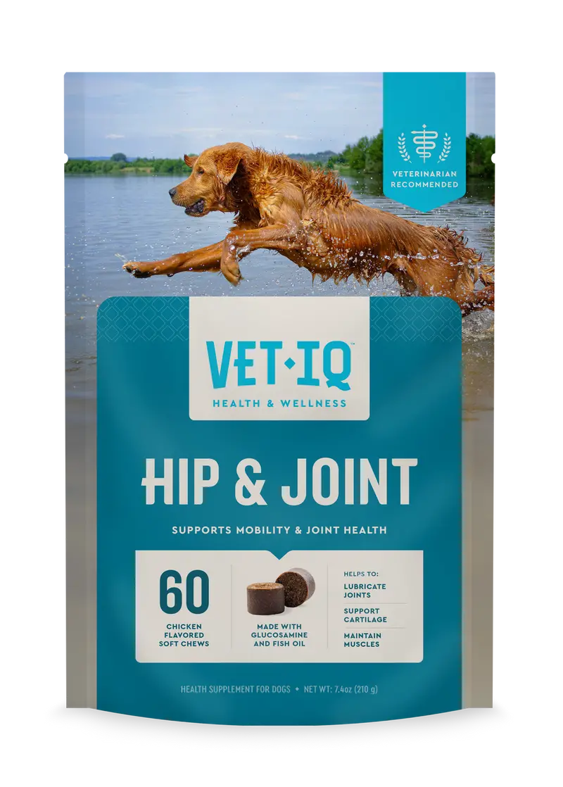 VetIQ Hip & Joint Soft Chews for Dogs – Supportive Formula for Mobility