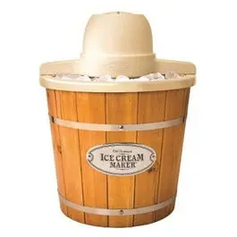 Vintage-Style Electric Ice Cream Maker – 4-Quart Capacity