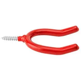 Vinyl-Coated Double-Screw Wall Hook – 2.75-Inch Heavy-Duty Design