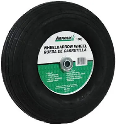 Wheelbarrow with 13-Inch Pneumatic Tires – 5/8-Inch Ball Bearing Axle