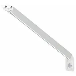 White 12-Inch Shelf Support Bracket Set (2-Pack) with Mounting Anchors