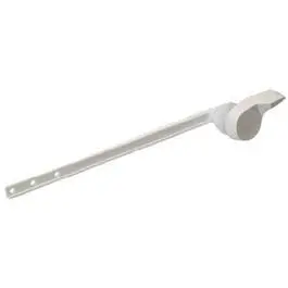 White ABS Plastic Toilet Flush Lever with Mounting Hardware