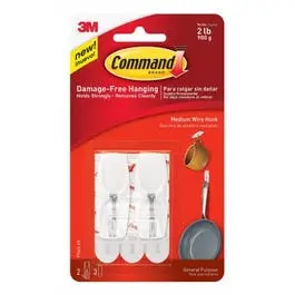 White Command Toggle Hook Value Pack (2 Count)