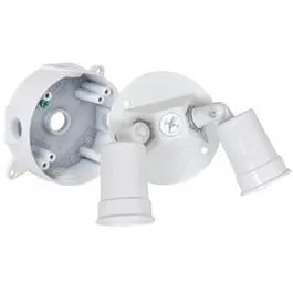 White Double Floodlight Mounting Kit