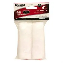 White Knit Roller Cover – 3/8 in Nap, 4 in Width, 2-Pack