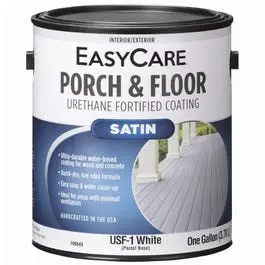 White Pastel Urethane-Fortified Satin Porch & Floor Coating – 1-Gallon Outdoor Finish