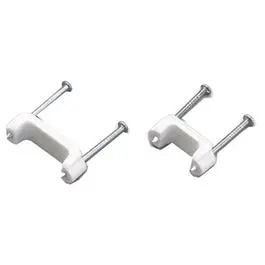 White Plastic Staples – 3/4-Inch Length, 15-Pack for Light-Duty Fastening
