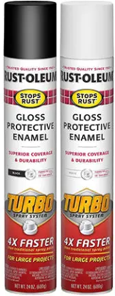 White Rust-Resistant Turbo Spray Paint – 24 oz