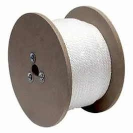 White Solid Braided Nylon Rope, 3/8″ Diameter × 400 Feet