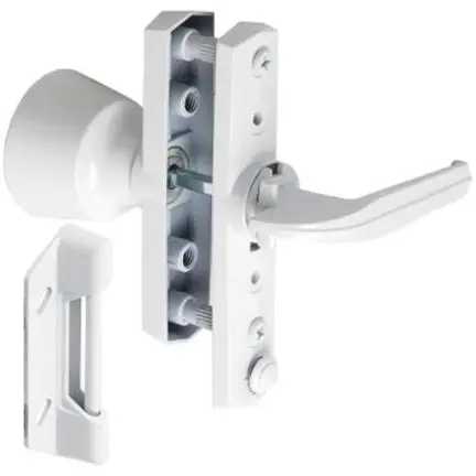 White Tulip-Design Universal Latch Knob for Interior Doors