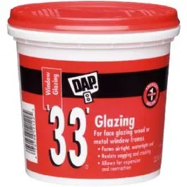 White Window Glazing Compound – 1-Pint Tube (33 ft Coverage)