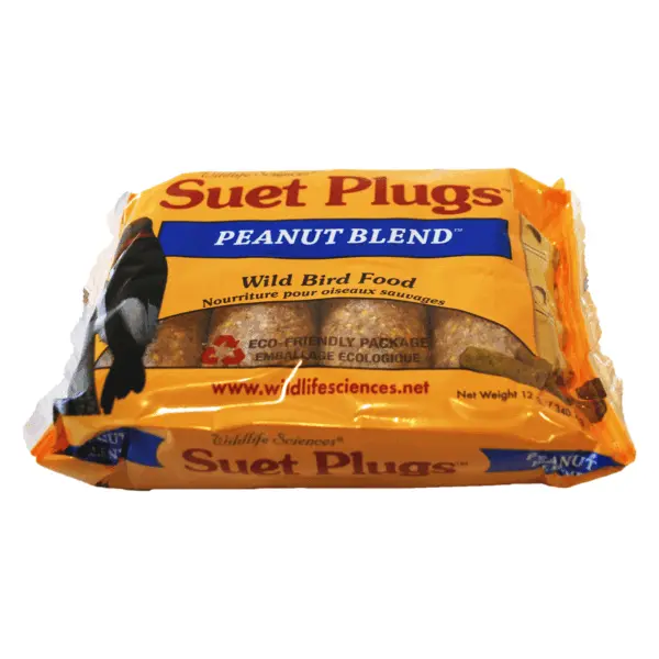 Wildlife Sciences Peanut Blend Suet Plugs – Easy-Load Bird Feeding