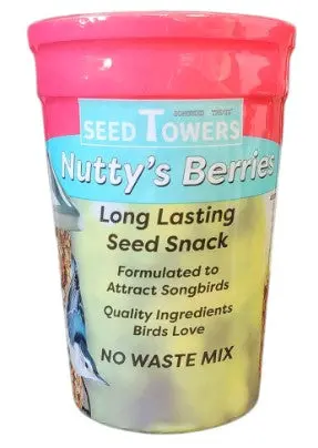 Wildlife Sciences Songbird Treat Seed Tower – Nutty Berries Flavor