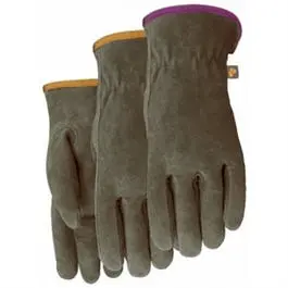 Women’s Gunn-Cut Suede Work Gloves – Size L