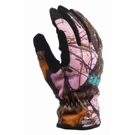 Women’s Mossy Oak Camo Winter Work Gloves with 40G Thinsulate Insulation (Medium)