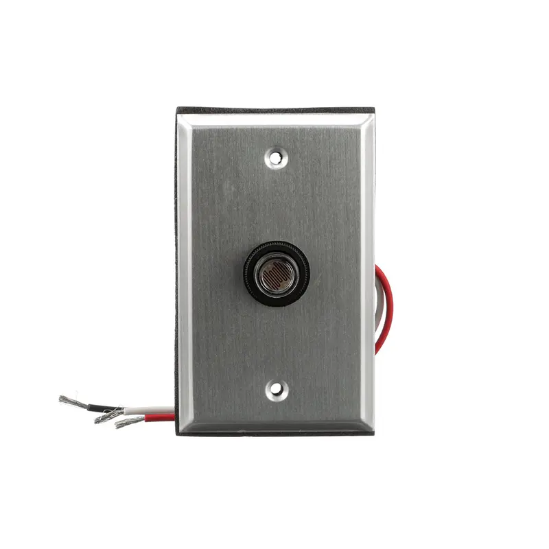 Woods Button-Style Dusk-to-Dawn Photocell with Wall Plate – Indoor/Outdoor Compatible