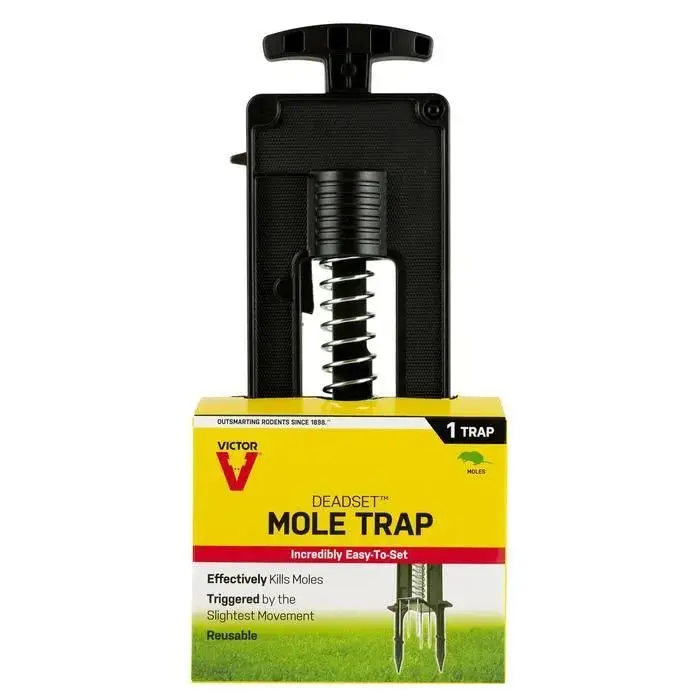 Woodstream Victor Deadset Mole Trap – Spring-Activated Design