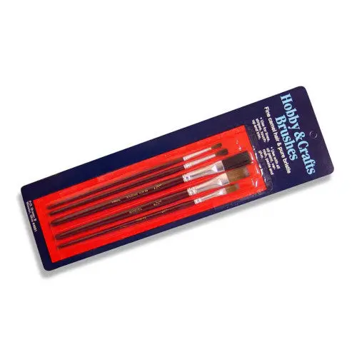 Wooster 5-Piece Brush Kit – Camel Hair and Natural Bristle Assortment for Fine Finishing