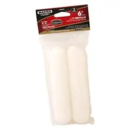 Woven Nap Paint Roller Cover Refill – 6.5″ x 1/2″, 2-Pack
