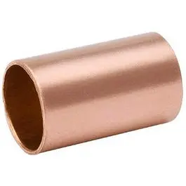 Wrought Copper Coupling with Stop – 3/4 Inch