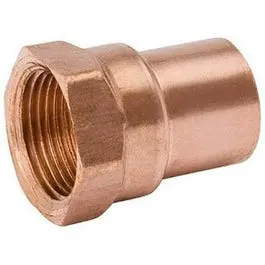 Wrought Copper Female Pipe Thread Adapter – 1/2 Inch