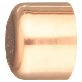 Wrought Copper Pipe Cap – 3/4-Inch Diameter