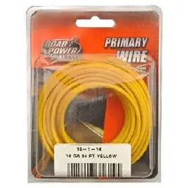 Yellow 16-Gauge Primary Electrical Wire – 24-Foot Spool