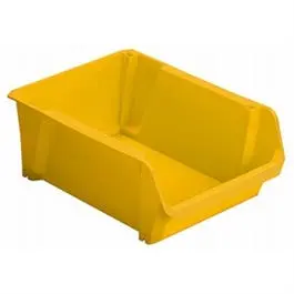 Yellow Polypropylene Storage Bin (13-1/4″ x 5-7/8″ x 9″)