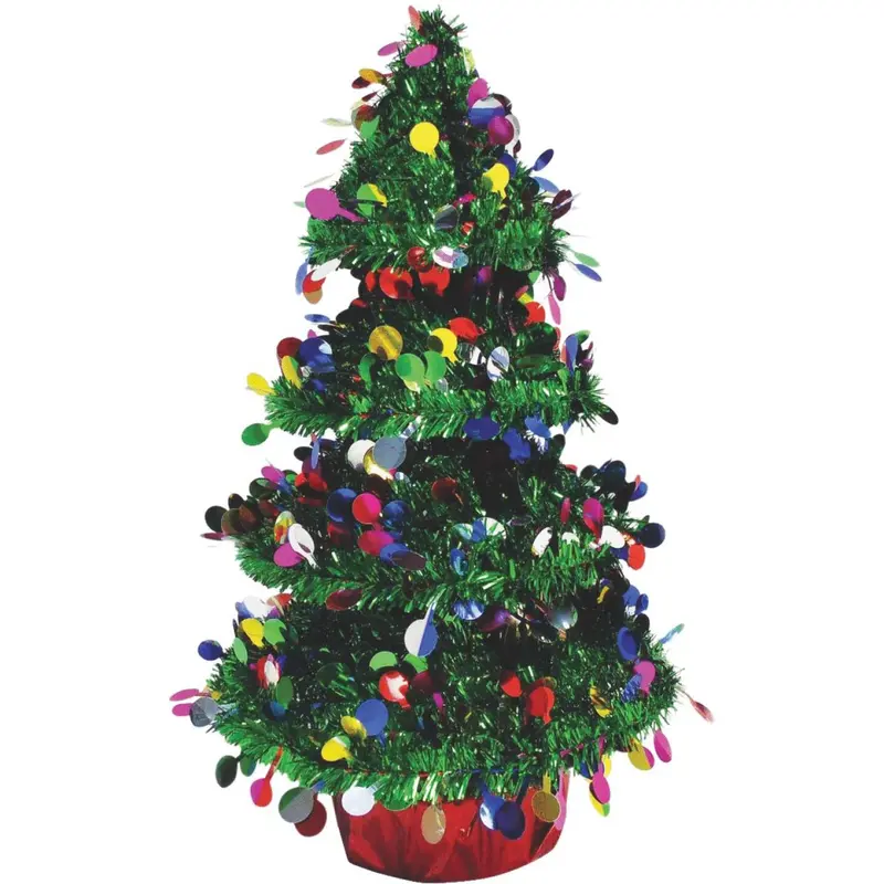 Youngcraft 14-Inch 3D Green Mini Christmas Tree – Tabletop Holiday Centerpiece