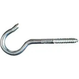 Zinc Ceiling Hook, #0 Size, 4-15/16-Inch Length