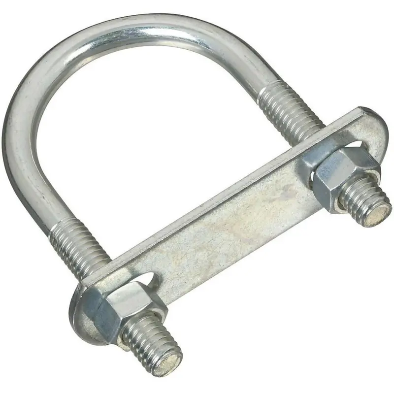 Zinc-Coated Round U-Bolt – 3/8″ x 195″ x 3.5″