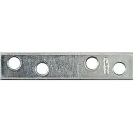 Zinc Mending Plates – 3-Inch by 5/8-Inch, 4-Pack