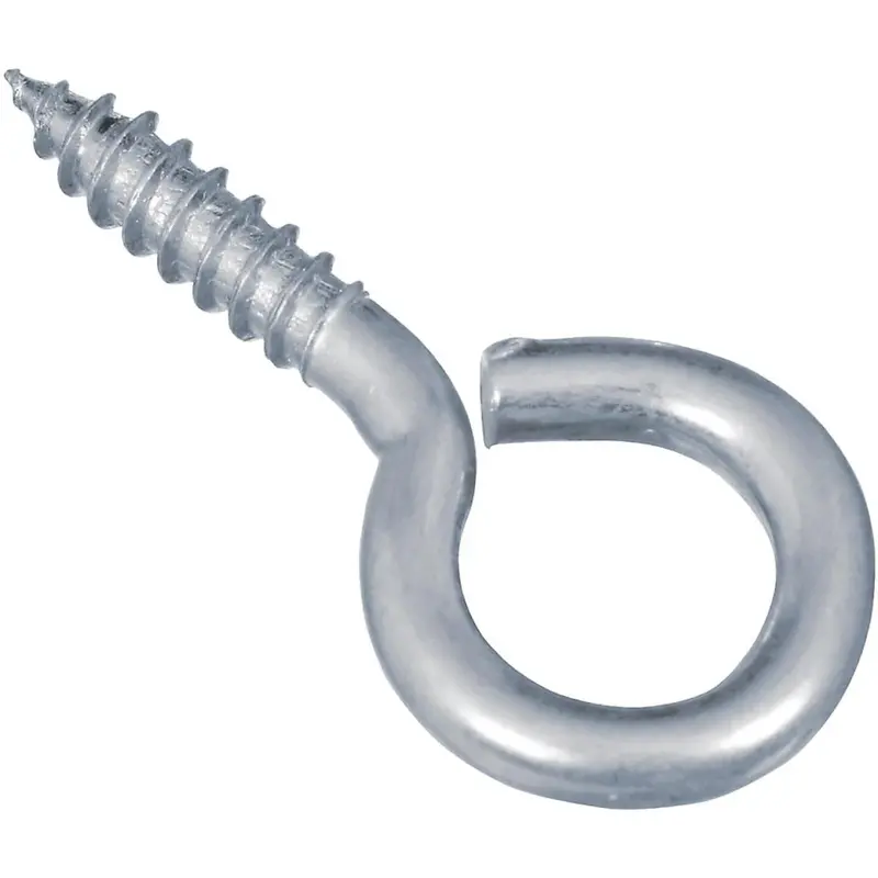 Zinc-Plated #8 Screw Eyes – National Brand, 6-Pack