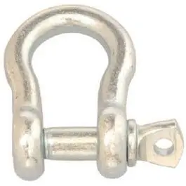 Zinc-Plated Anchor Shackle with Pin – 3/4-Inch Load-Rated Marine & Rigging Hardware