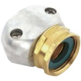 Zinc-Plated Dual-Size Female Coupling – 5/8″ & 3/4″