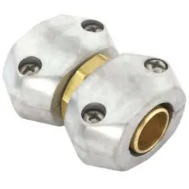 Zinc-Plated Dual-Size Hose Mender – 5/8″ & 3/4″