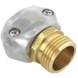 Zinc-Plated Dual-Size Male Coupling – 5/8″ & 3/4″
