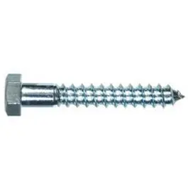 Zinc-Plated Hex Head Lag Bolt – 3/8-Inch x 3-Inch, 50-Pack for Structural Applications