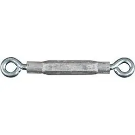 Zinc-Plated Hook-and-Eye Turnbuckle: 7/32″ Diameter × 6.5″ Length