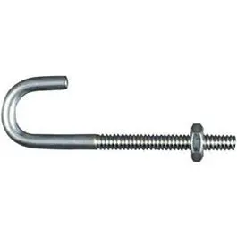 Zinc-Plated J-Bolt – 3/16 in Diameter x 2.5 in Length