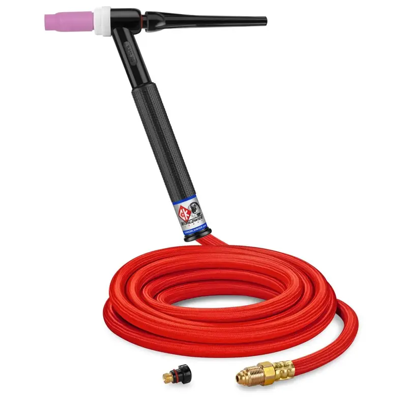 Ck Worldwide Tl2112Hsf-Rg 200A Rigid-Head Gas-Cooled Tig Torch With Superflex Cables 1