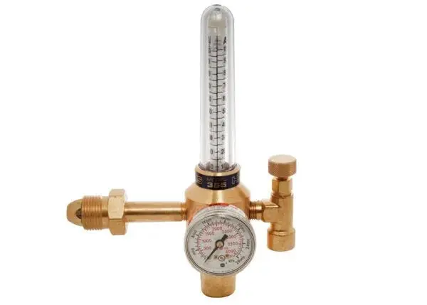 Harris 3100207 Argon/Co2 Flowmeter Regulator – Compact Pressure-Compensated Model 355-2N2/Ar-580 1