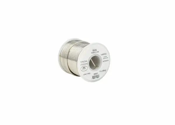 Harris 95/5 Lead-Free Solid Core Solder Wire – 1.6 Mm Diameter, 4 Lb Packaging 1