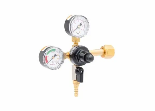 Harris Beverage Regulator – Primary Beer System, 160 Psi, Cga320 Inlet, 1/4" Barb Outlet (3005236) 1