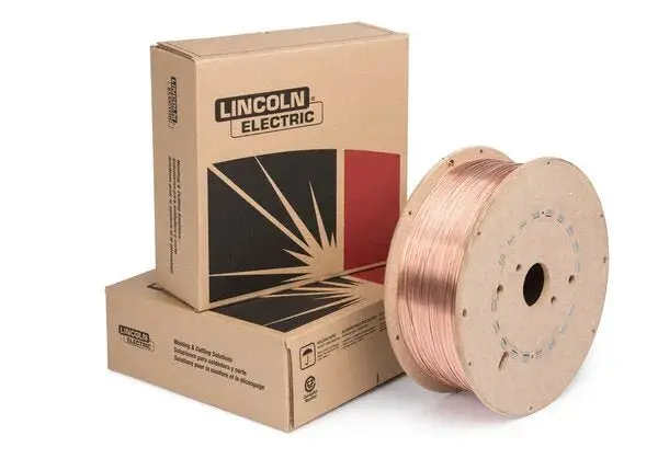 Lincoln Superarc L-56 Mig/Gmaw Copper-Coated Solid Wire – 0.052", 60 Lb Coil (Ed011663) 1